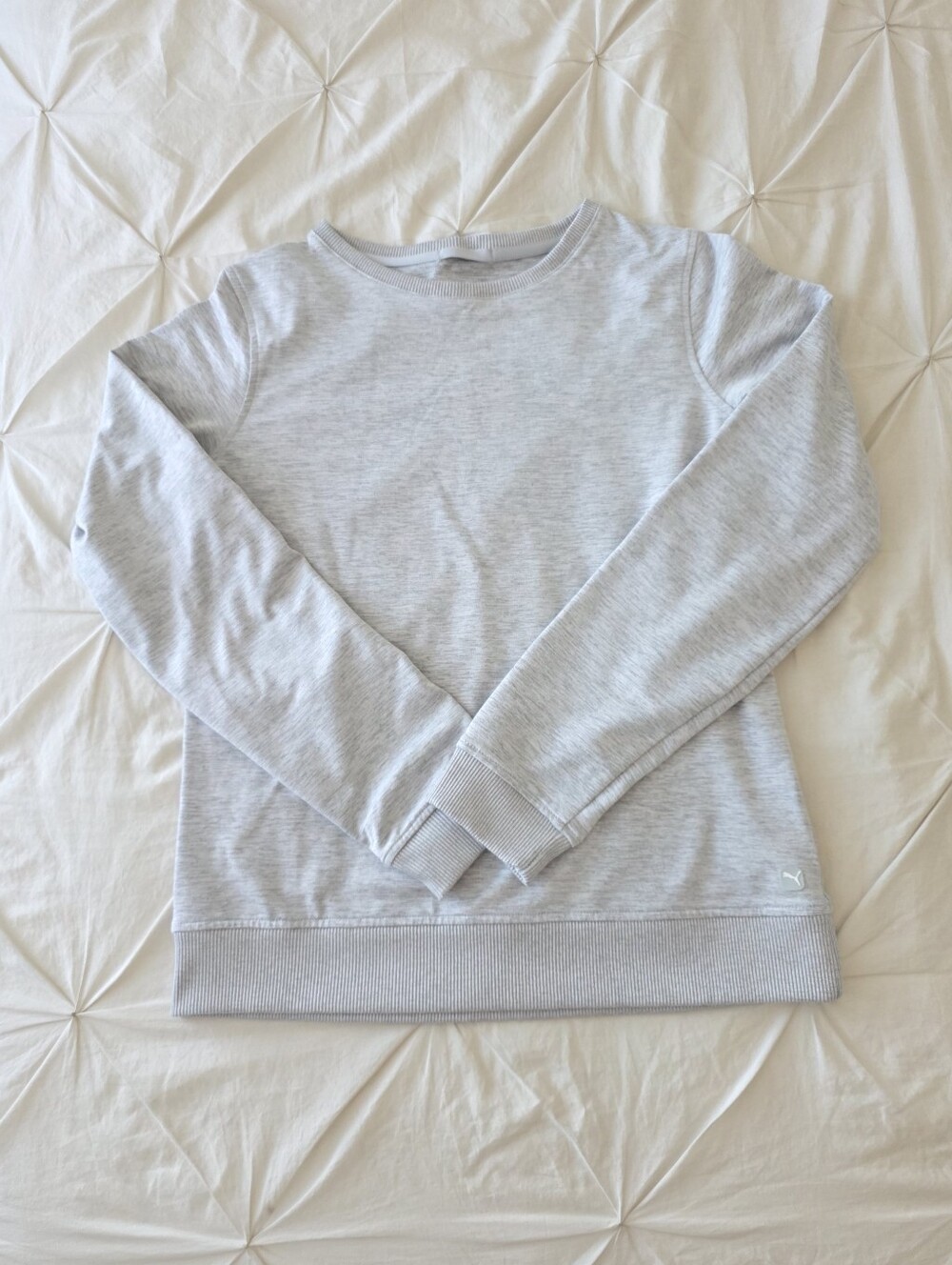 Puma Gray Crewneck Sweatshirt Long Sleeve Pullover